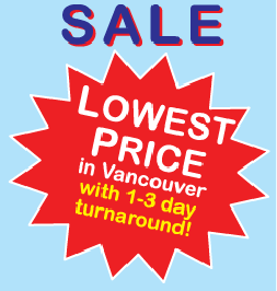 Premium color printing from 10 cents - only available from 10centscopy.com Vancouver 778-707-7177